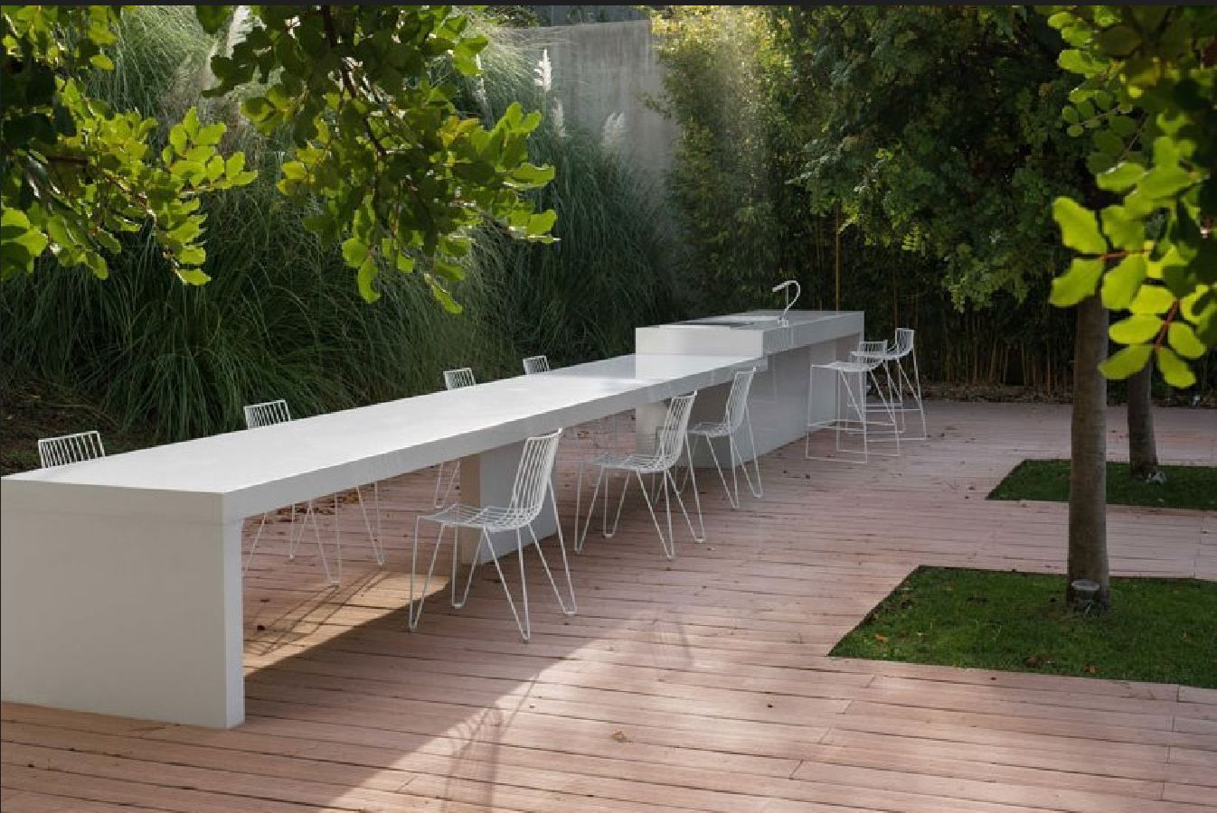 Beautiful AGM Lapitec outdoor kitchen