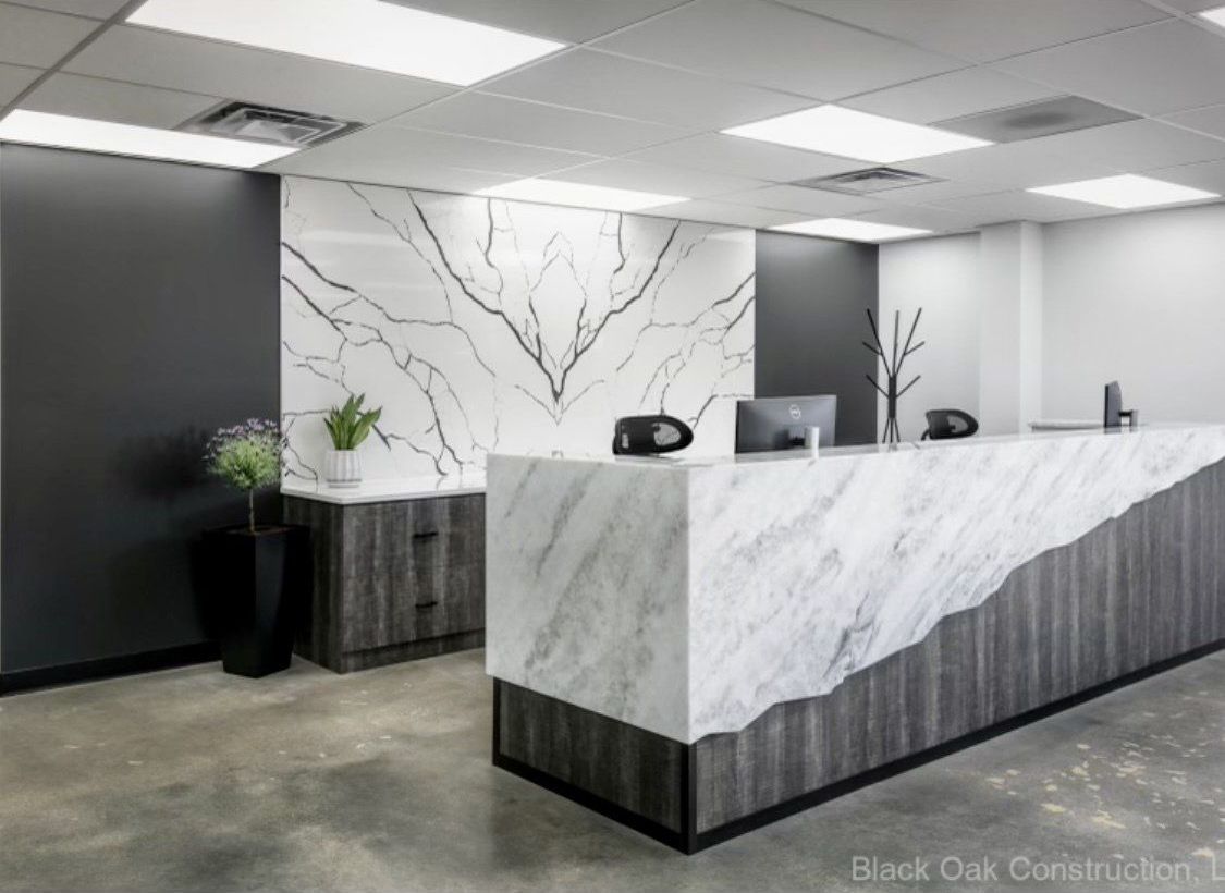 Lobby marble counter