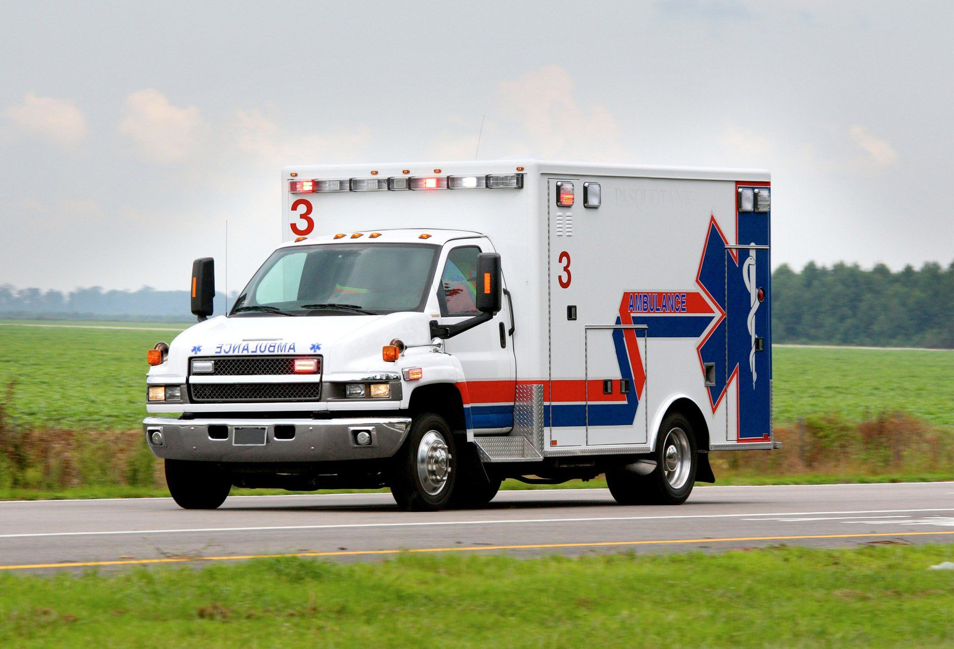Ambulance with decals