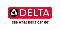 Delta logo: Red rectangle with 
