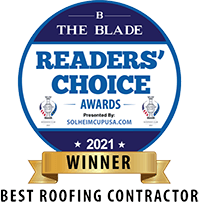 Readers' Choice 2021 Winner Badge For Best Roofing Contractor