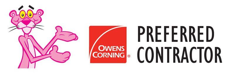 The pink panther is a preferred contractor for owens corning