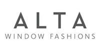 ALTA Window Fashions logo in gray and black text on a white background