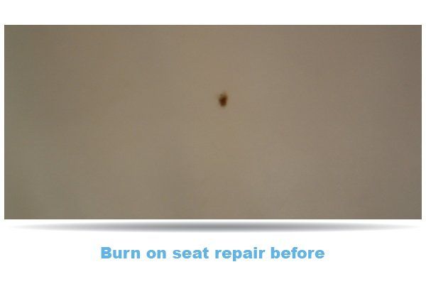 Burn on Seat Repair Before