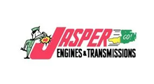 Jasper Engines & Transmissions logo in red, black, and green with a racing figure