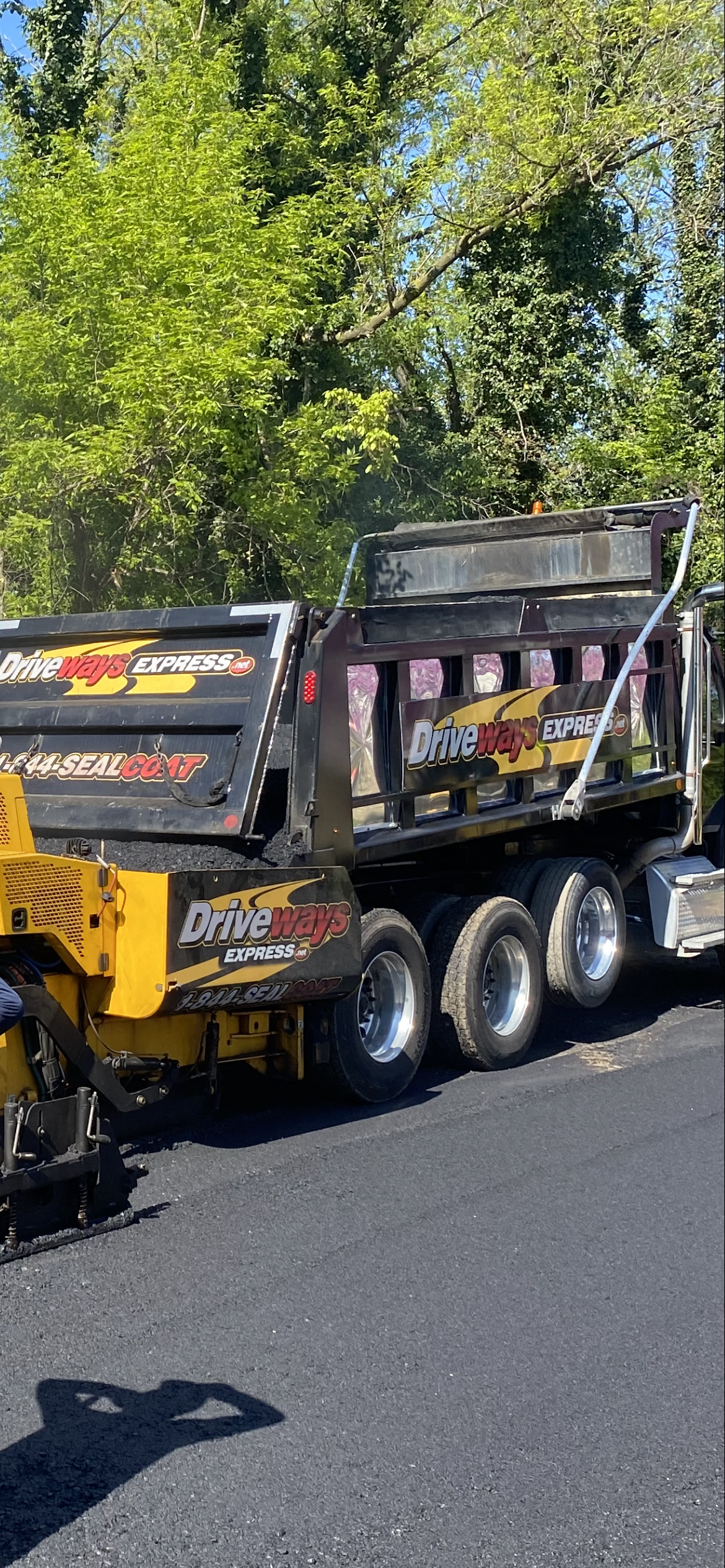 Driveways Express asphalt truck