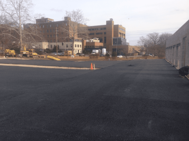 Commercial asphalt parking