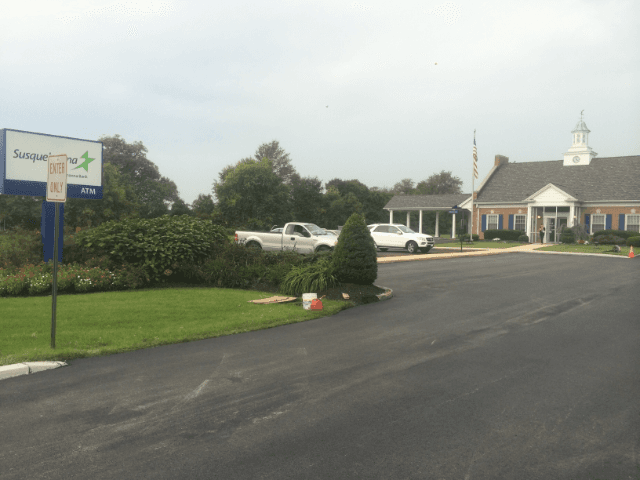 Cars parked in front of a building
