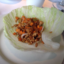 Chicken Soong in Lettuce