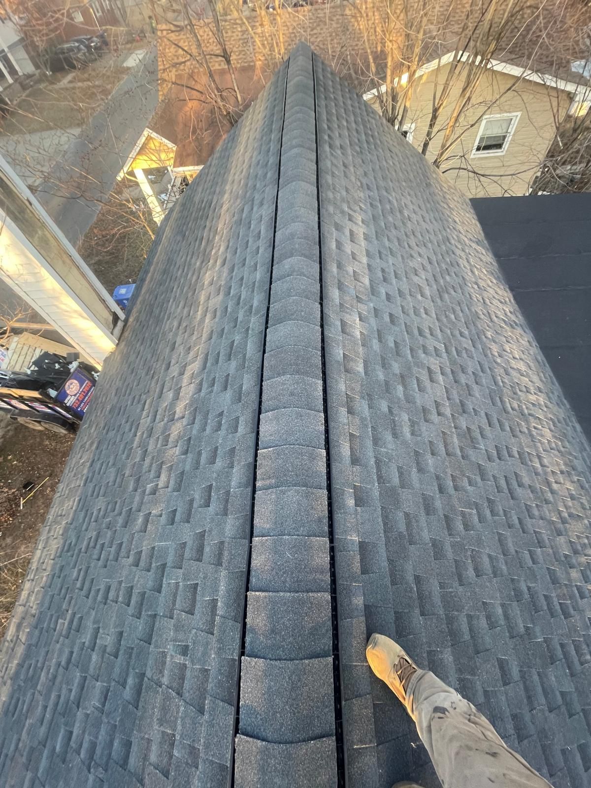 New roof with shingles 