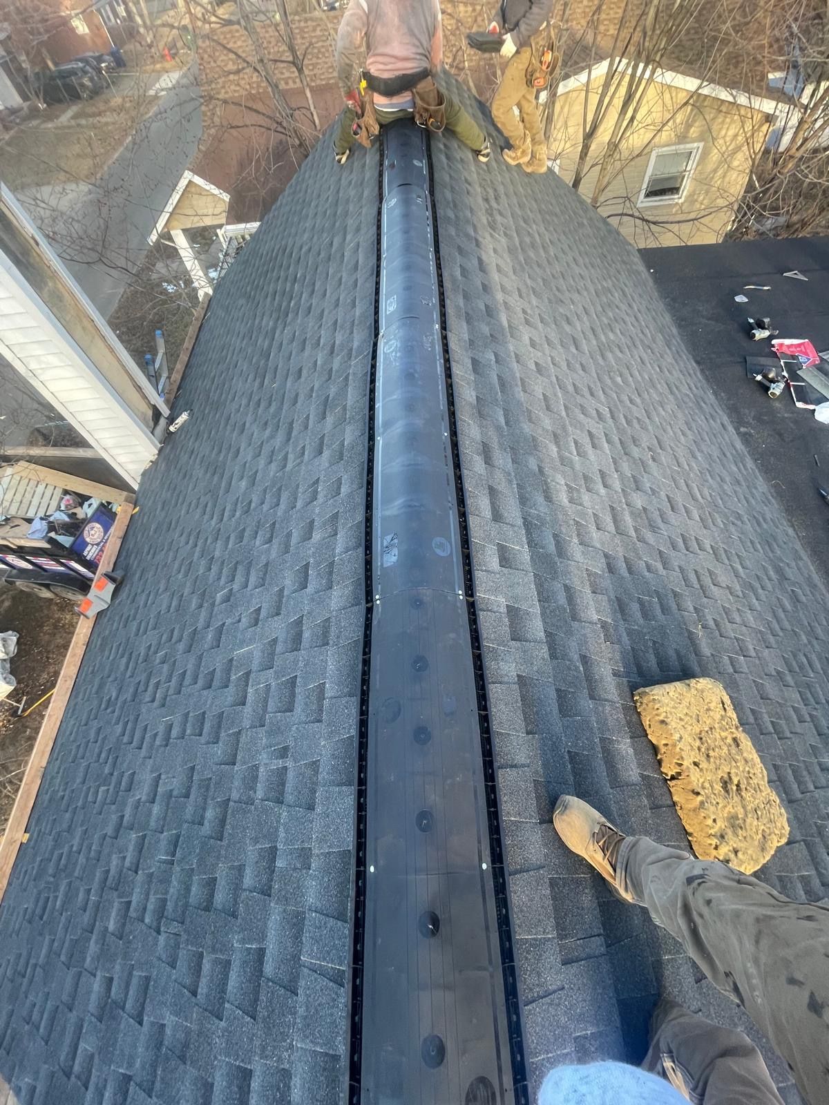 New roof construction