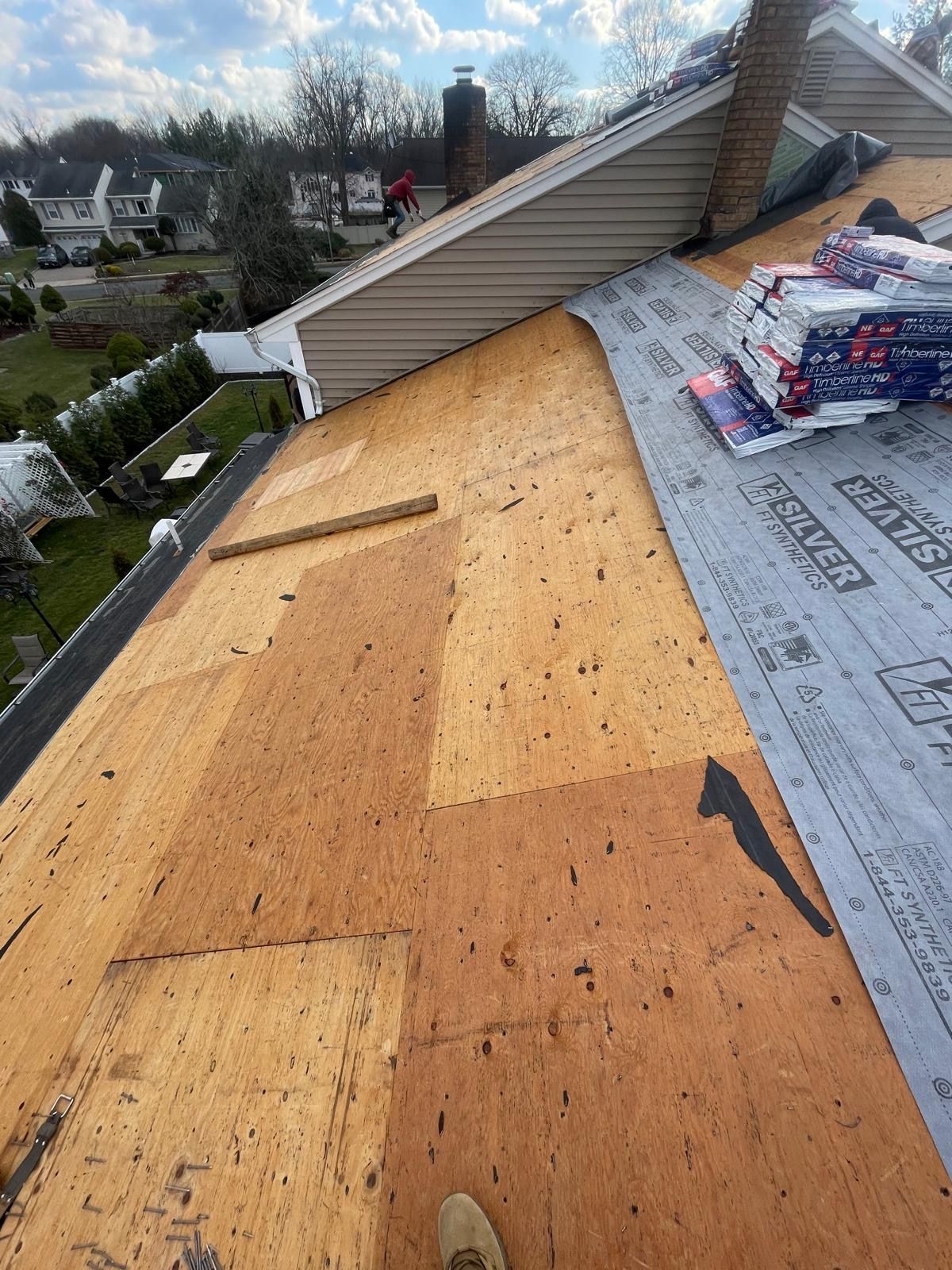new roof installation