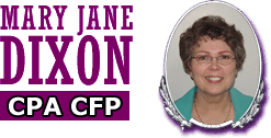 Mary Jane Dixon CPA CFP CSA - logo