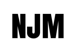The word njm is written in black on a white background.