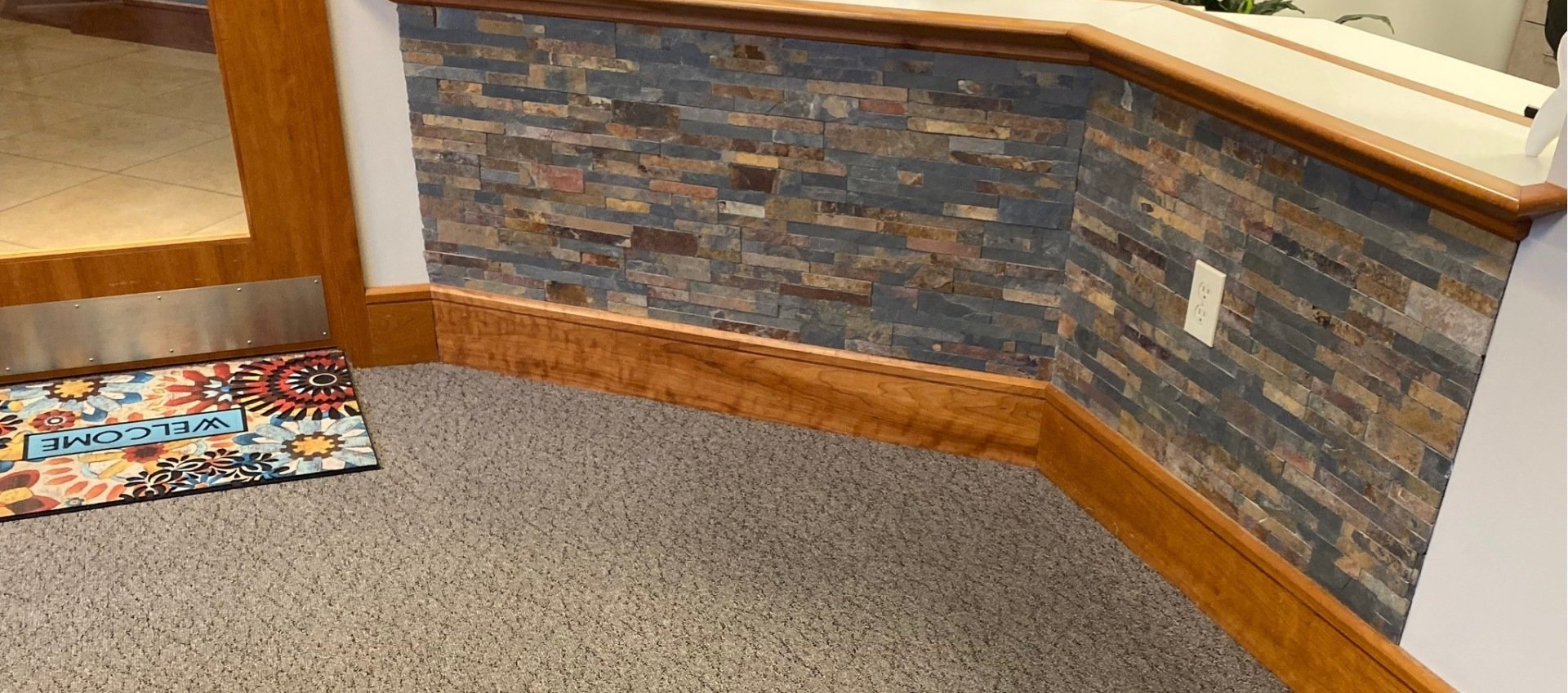 New Front Desk Stone Tile