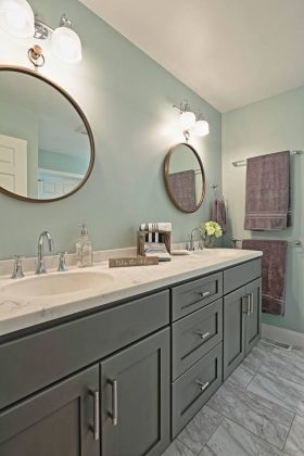 Linglestown transitional master bathroom