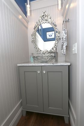 Mechanicsburg transitional powder room