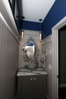 Mechanicsburg transitional powder room