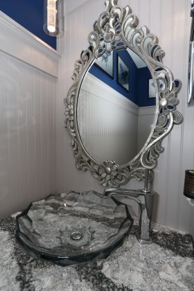 Mechanicsburg transitional powder room