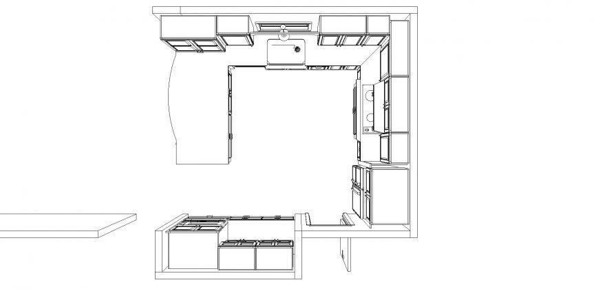 Linglestown traditional kitchen blue print