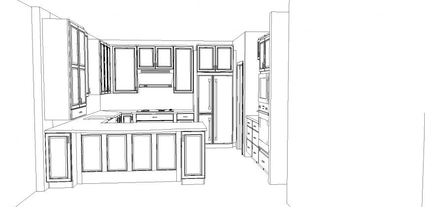 Linglestown traditional kitchen blue print