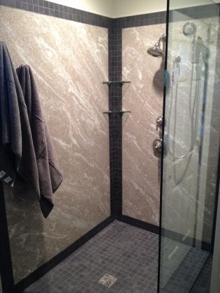 Shower glass door