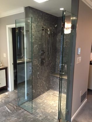 Shower glass door