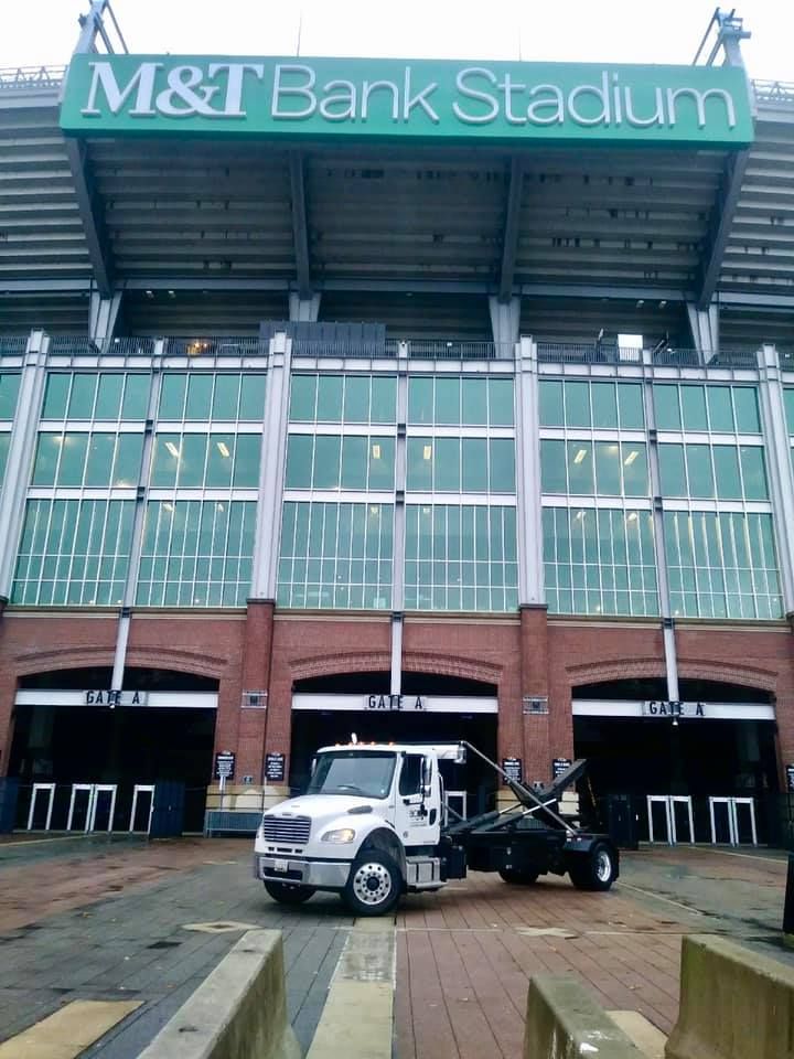 dumpster rental in Baltimore, MD at the M&T Ravens Stadium