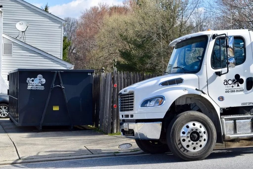 Driveway Dumpster Placement - White Marsh, MD