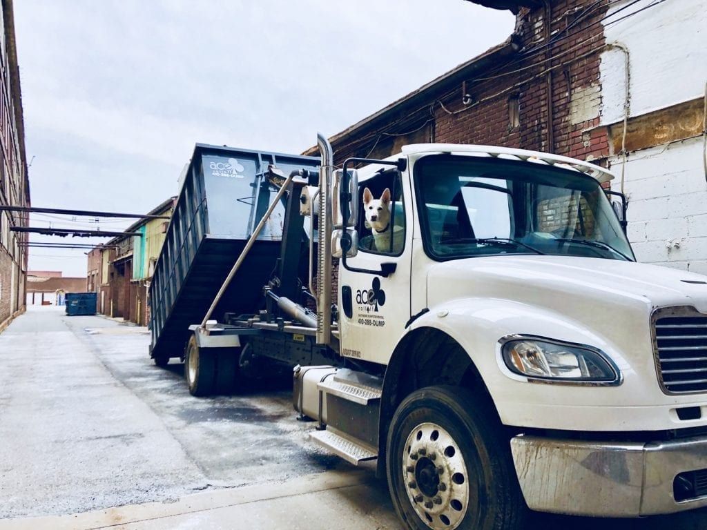 Dumpster Rental Service Warehouse in 21224
