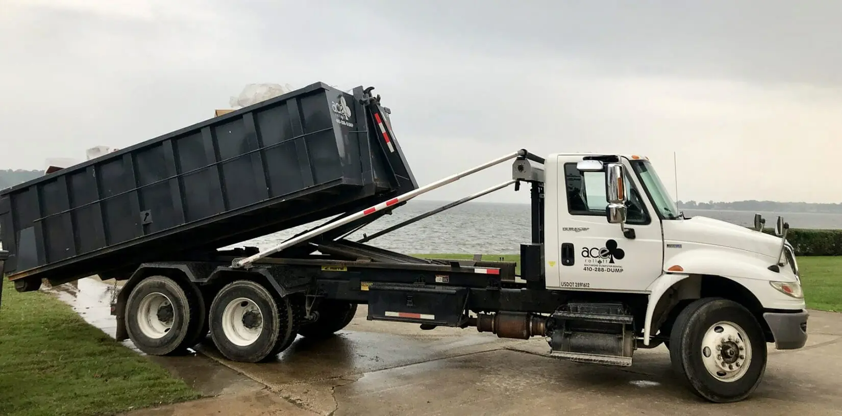 Renting Dumpster in Bowleys Quarters
