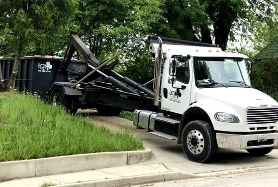 Ace Rolloff truck - residential rental