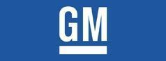 GM logo in white on a blue background.