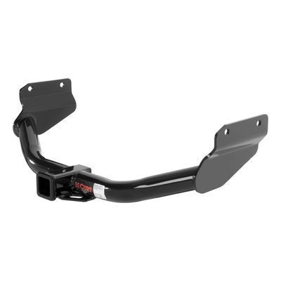 Black trailer hitch receiver for vehicles.