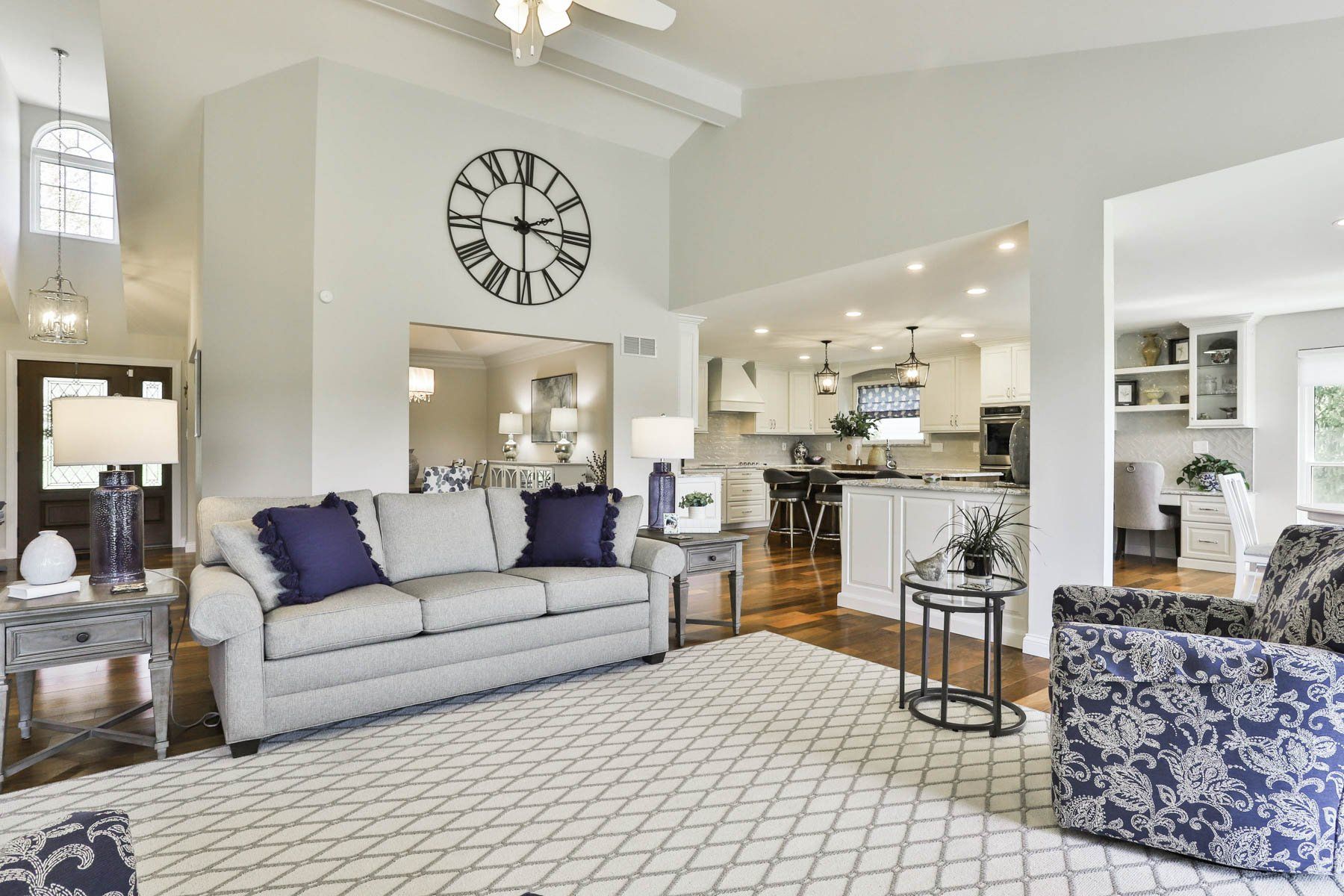Basement living room space
