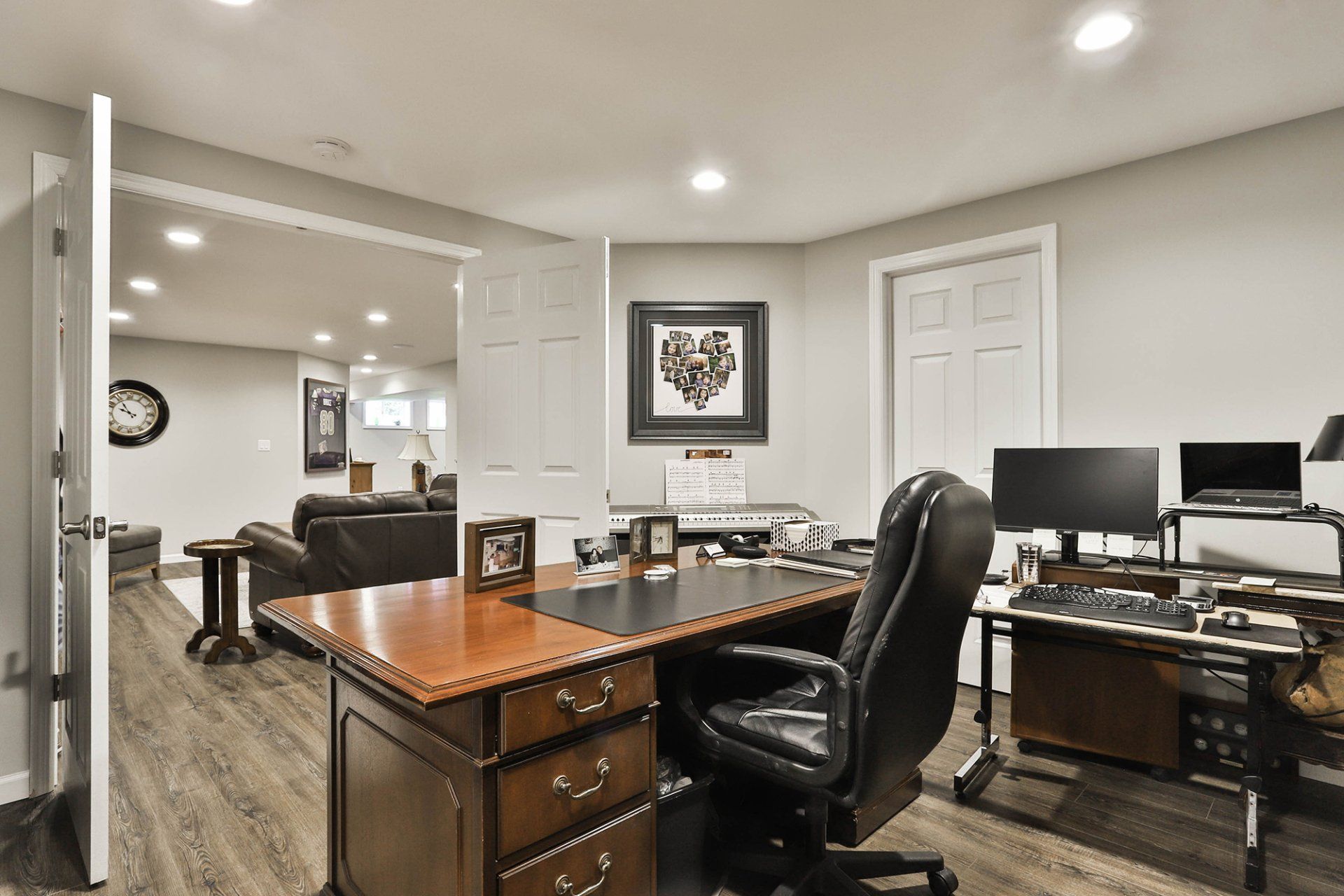 Basement home office