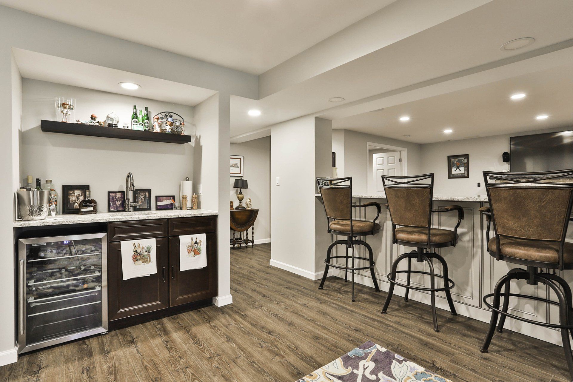 Basement bar space