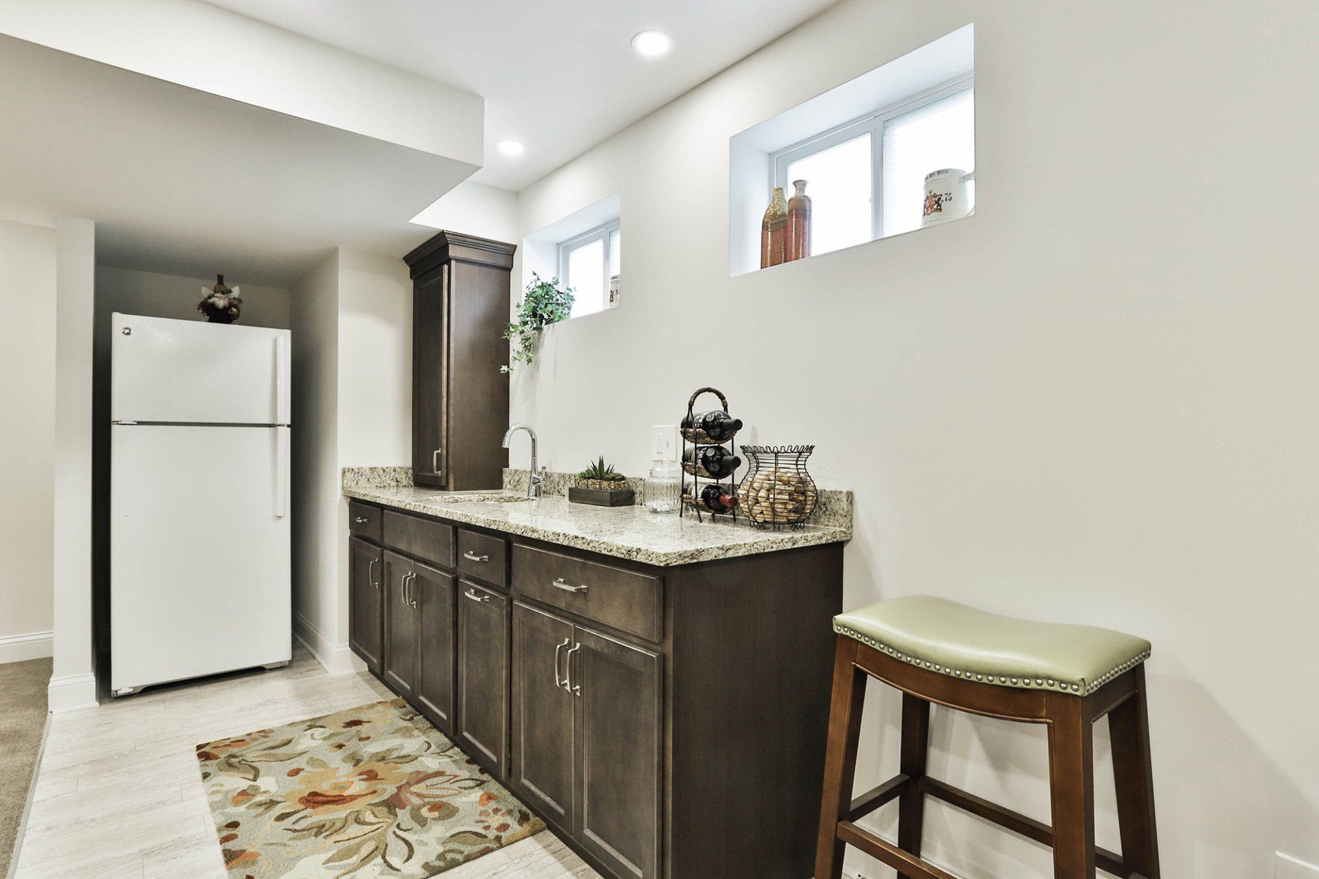 Basement kitchenette