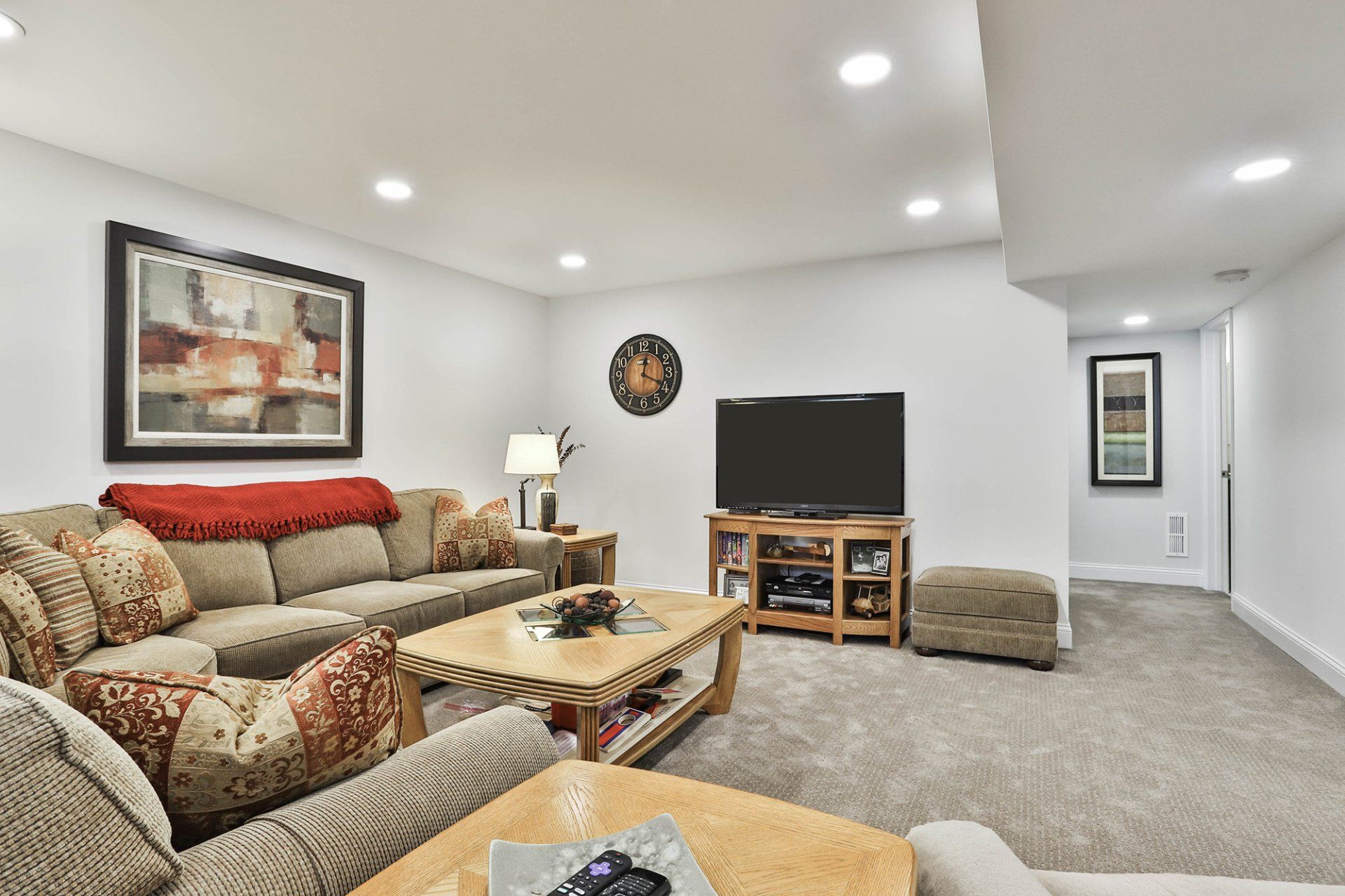 Basement living room