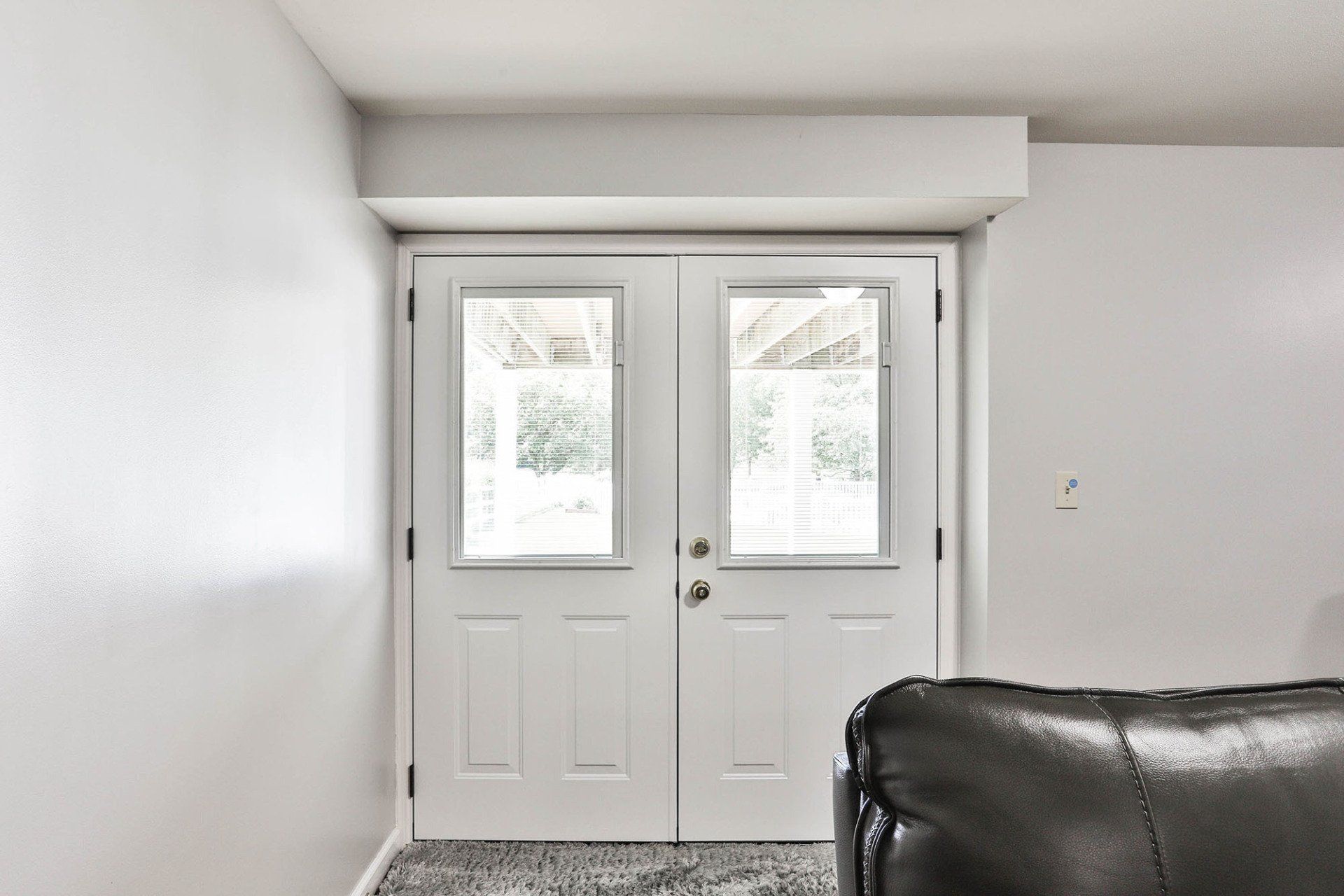 White residential door
