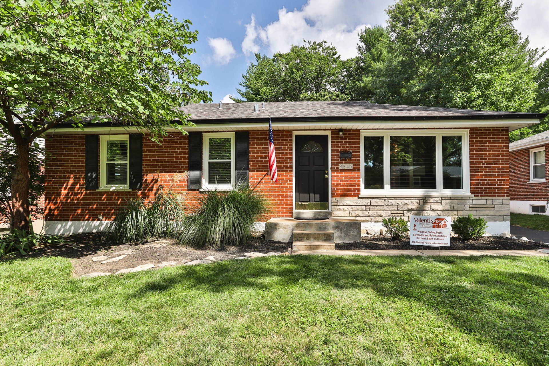 House with beautiful door and windows