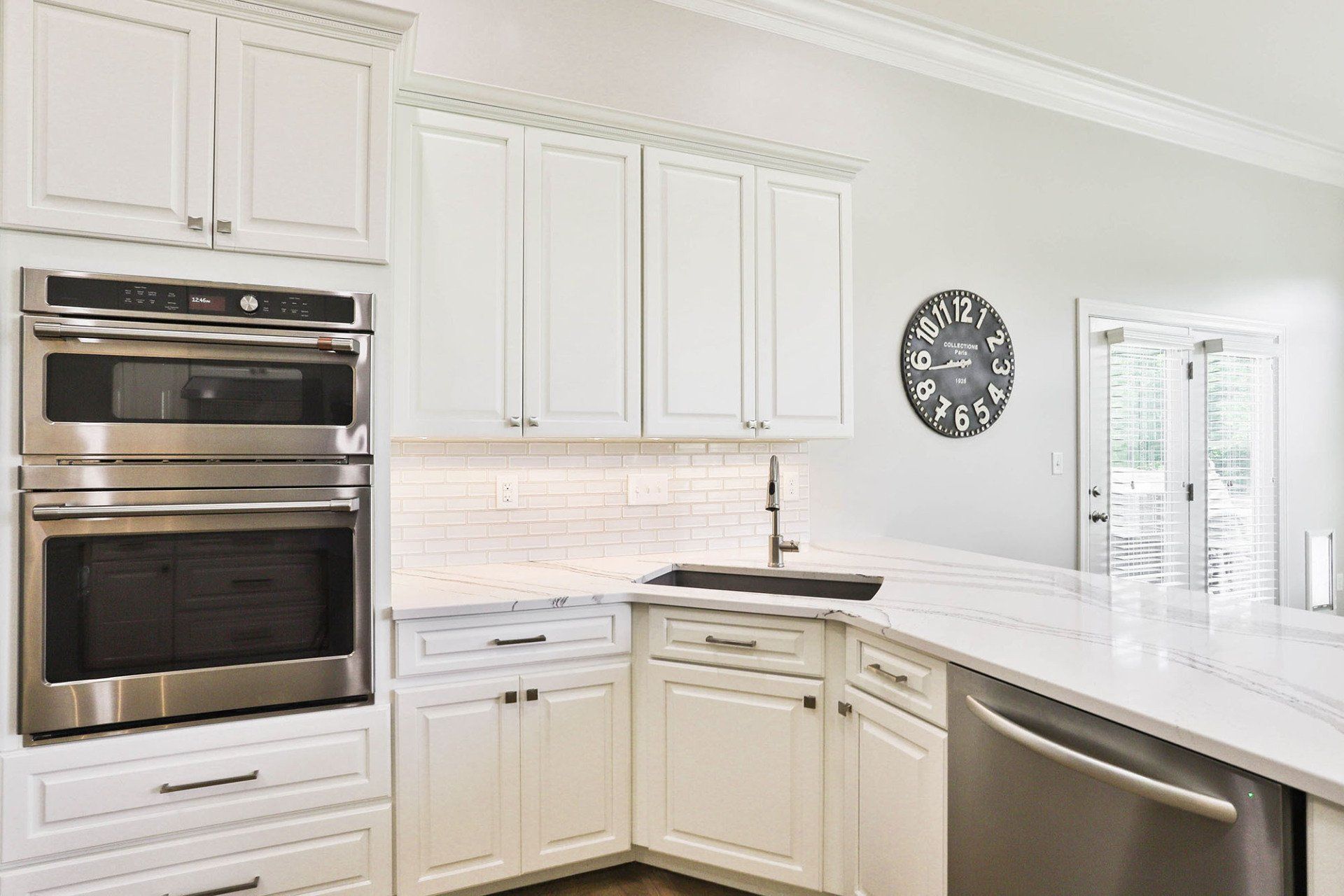 Kitchen with beautiful white cabinets