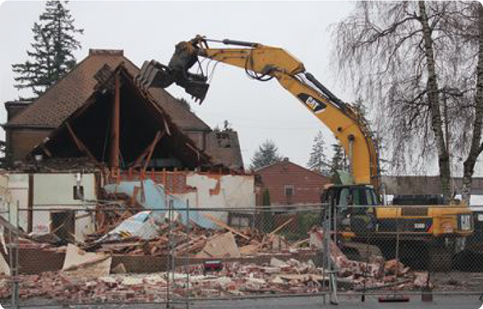 Demolition site.