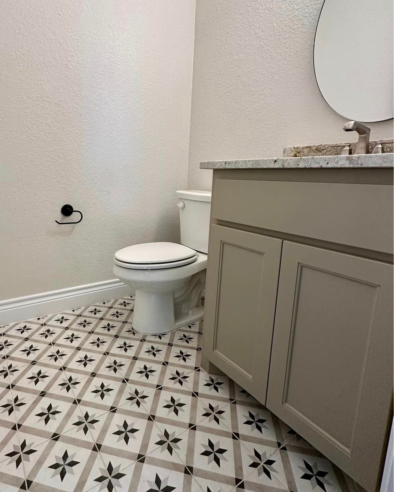 Toilet floor