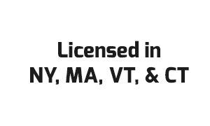 Licensed in NY, MA, VT, & CT
