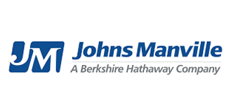 Johns Manville logo with blue