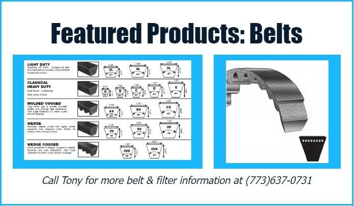 An advertisement for belts that says featured products belts