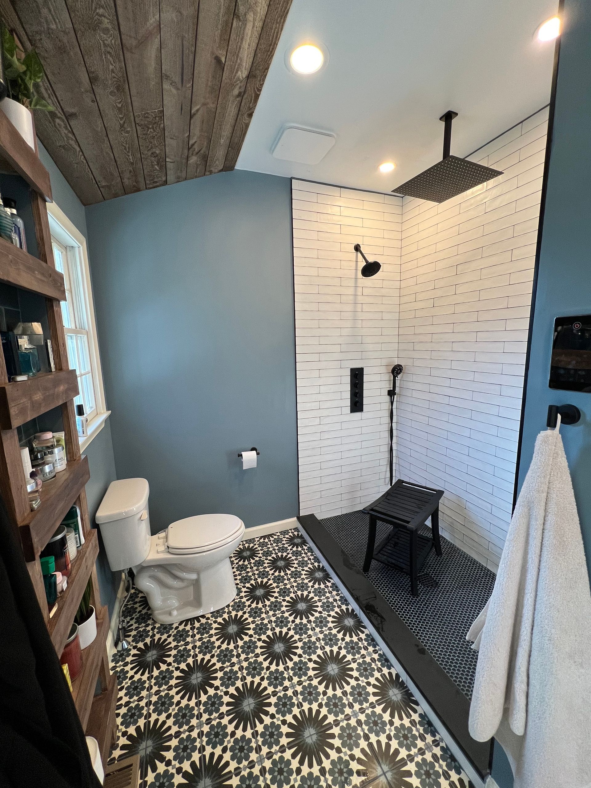 Bathroom with white fixtures - after