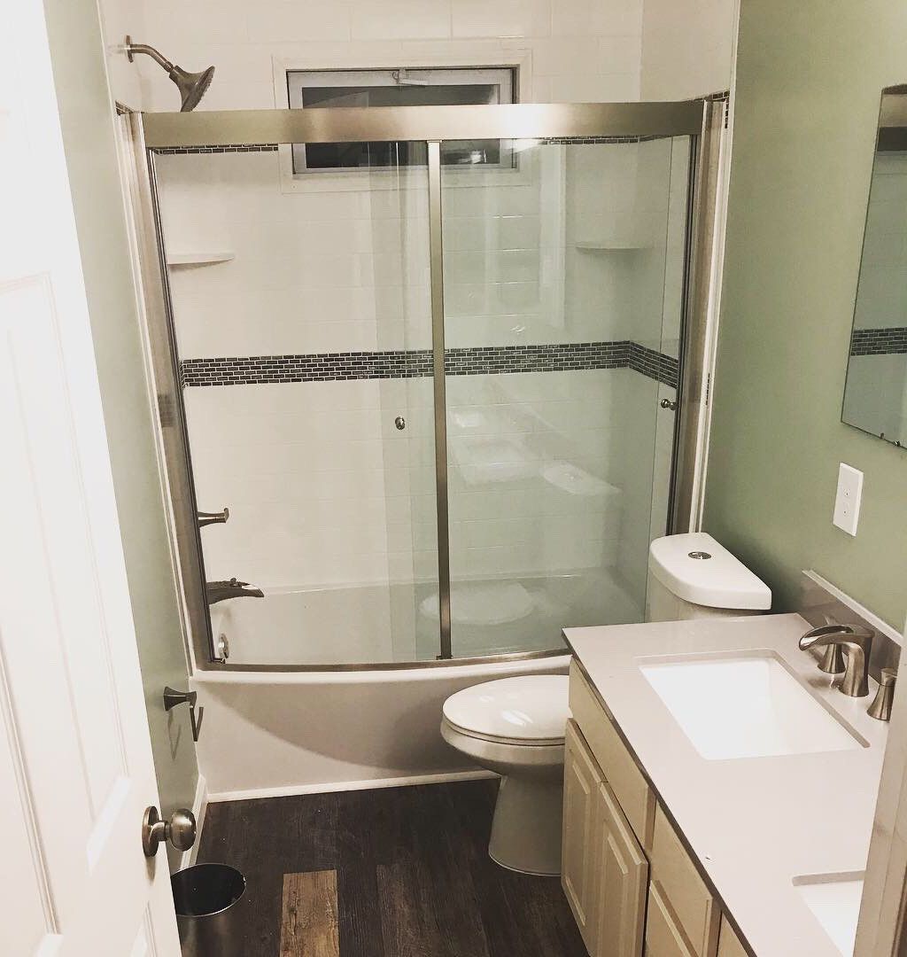Bathroom with shower - after