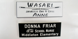 Engraving name plates
